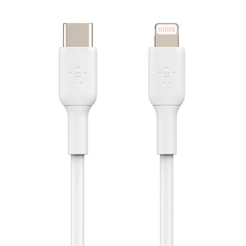 Cable lightning a usb c blanco