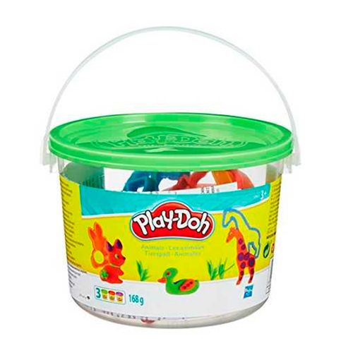 Play-Doh cubo de figuras y 4 tarros plastilina
