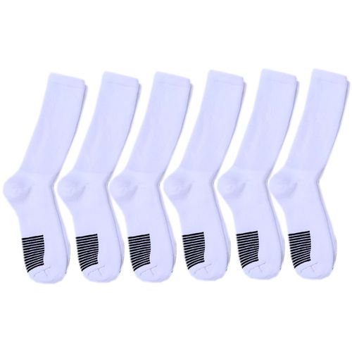 Set de 6 pares de calcetines blanco sólido para niño