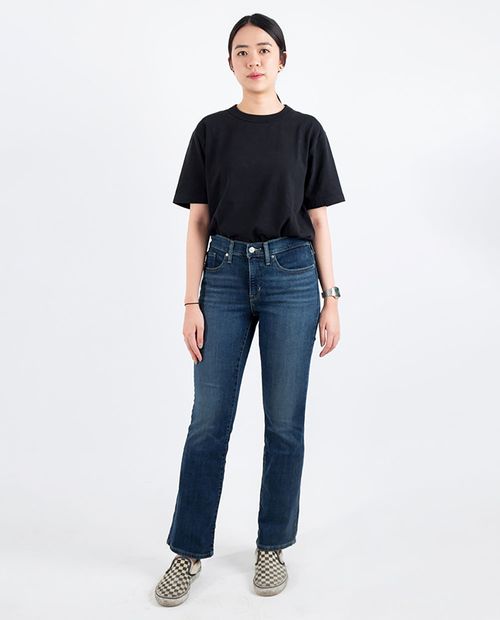Jeans Levi's 315 slim lavado medio de cintura media para mujer