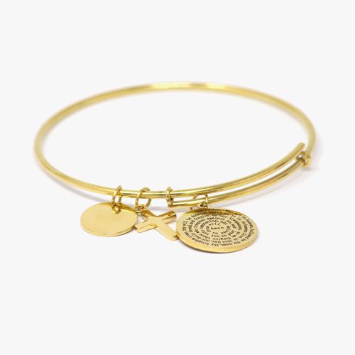 Pulsera de acero inoxidable dorado