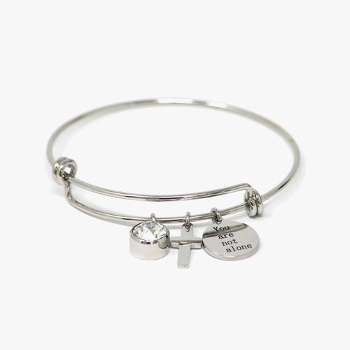 Pulsera de acero inoxidable plateado
