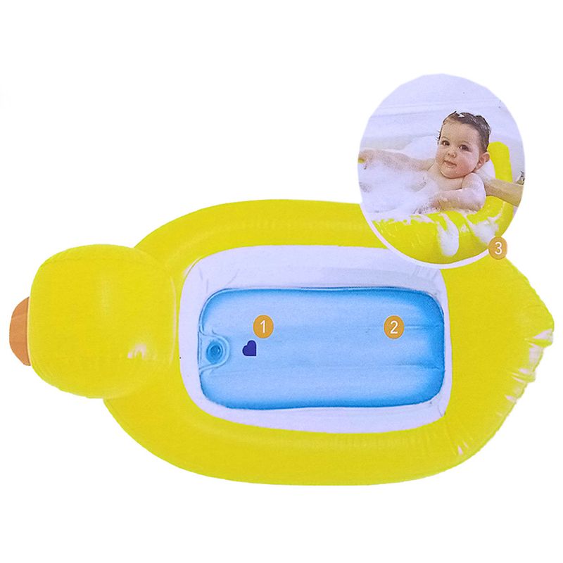 Bañera-inflable-de-patito--surtido-