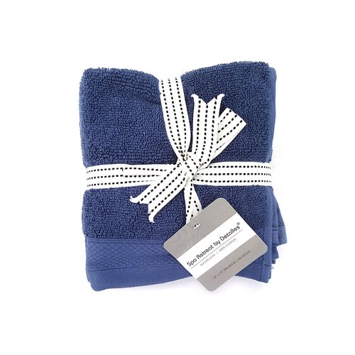 Set de toalla faciales tipo Spa Estilo Retreat 4 piezas de algodón