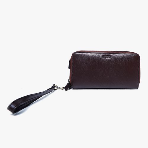 Billetera mujer con agarradera café