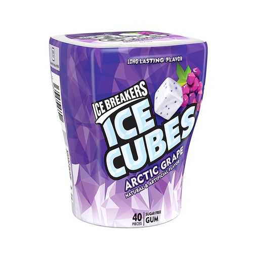 Chicles Rompehielos Cubitos Hielo Artic Uva 40U