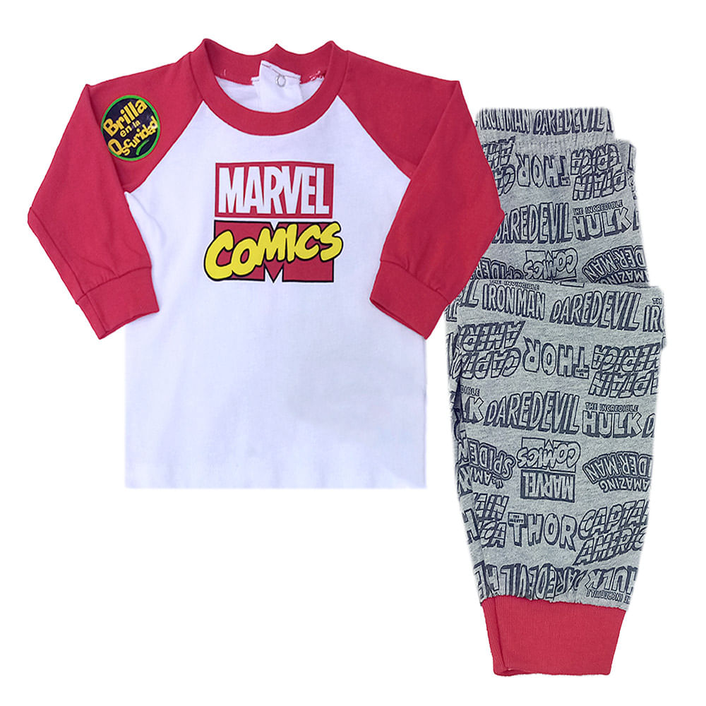 Marvel para niño Pijama Dos Piezas Manga Larga