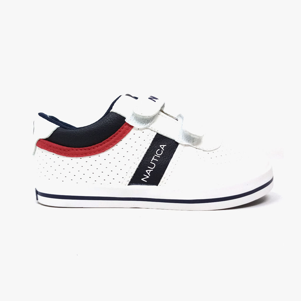 Tenis casual Nautica blanco para niño bebé