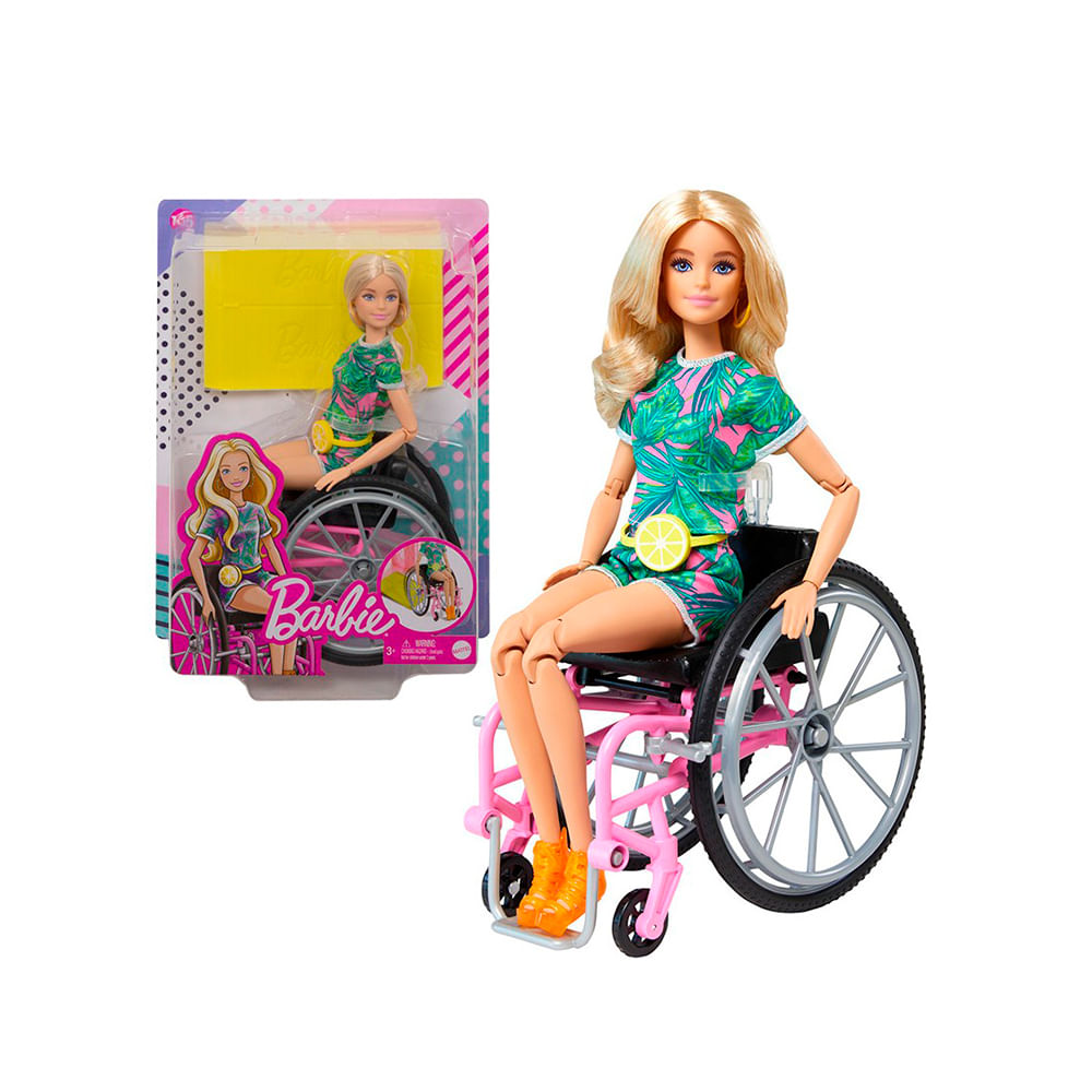fiesta loto Mamut Barbie fashionista en silla de ruedas