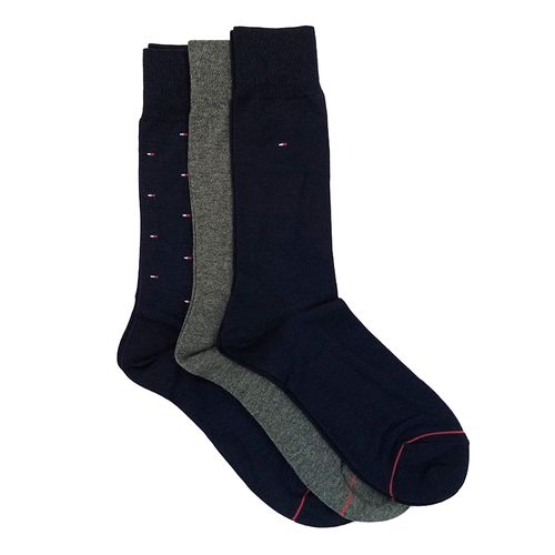 Pack de 3 pares de calcetines Tommy Hilfiger multicolor para hombre