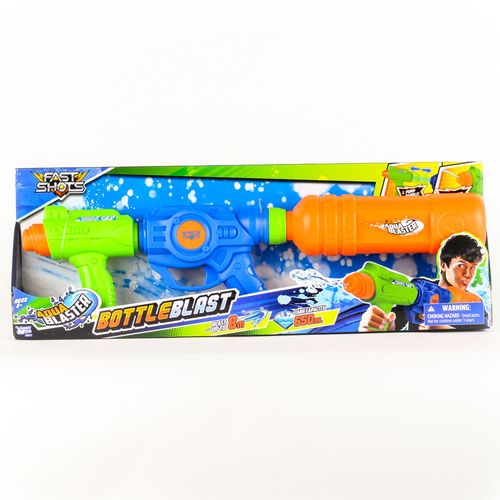 Fast Shots Lanzador de Agua, Lanza Hasta 9M, Tanque 650Ml