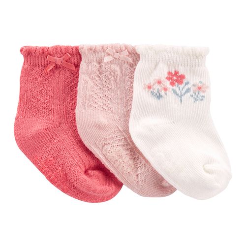 3 pack calcetines tonos rosa para niña