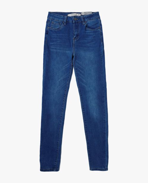 Jeans básico mid blue high rise