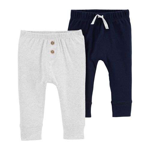 Set de 2 pantalones multicolor sólido para niño
