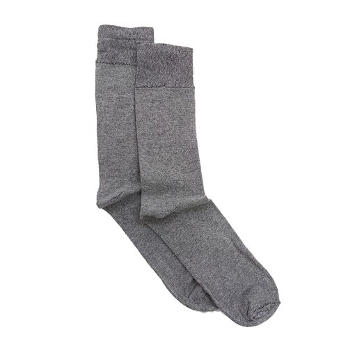 Par de calcetines de vestir Piero Butti gris heather para hombre