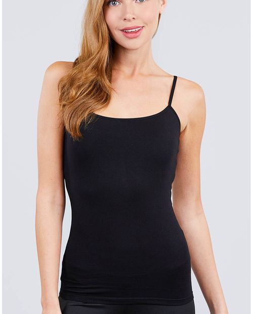 Camiseta Active Basic negra estilo tank top para mujer