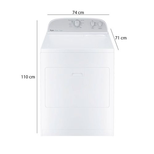 Secadora de ropa eléctrica 18 kg 7MWED1800EM Whirlpool