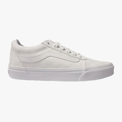 Zapato casual Vans blanco/blanco checkerboard para mujer