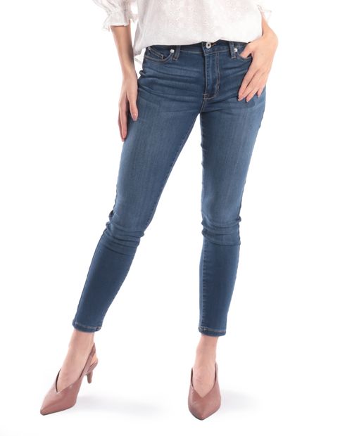 Jeans Celebrity Pink skinny azul oscuro cintura media para dama
