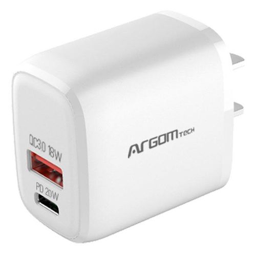 Cargador de pared tipo c y usb 20w