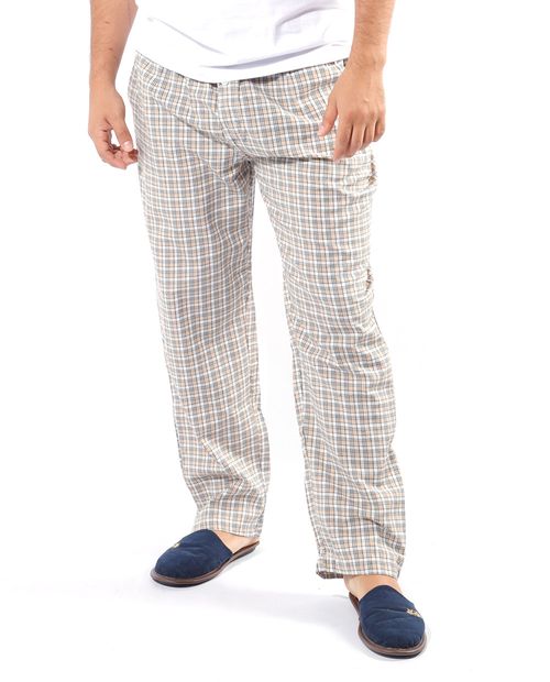 Pants para caballero con cuadros grey