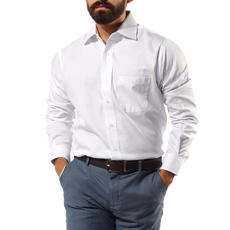 Pierre Cardin Camisa textura blanca para hombre Siman El Salvador