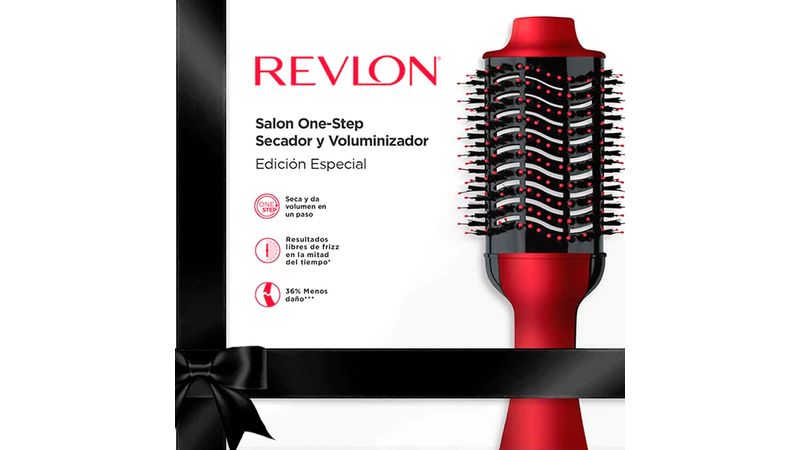 Cepillo eléctrico revlon one step voluminizador edicion navidad