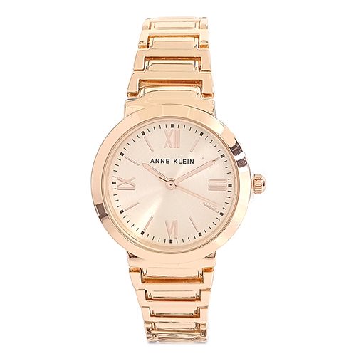 Reloj Anne Klein análogo metálico oro rosa para dama