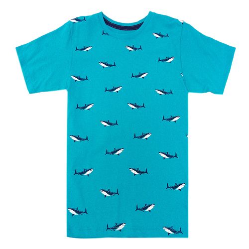Camiseta estampada tiburones aop