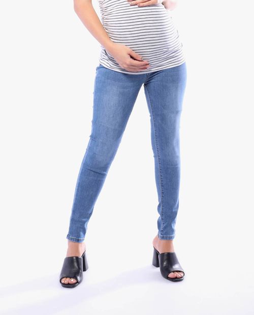 Jeans de maternidad lavado medio