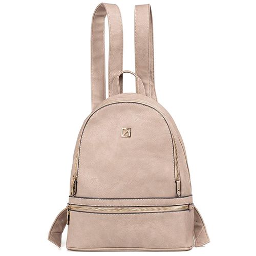 Cartera backpack casual Piccadilly color beige  para dama