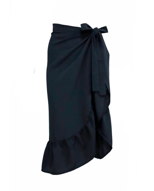 Falda larga negra