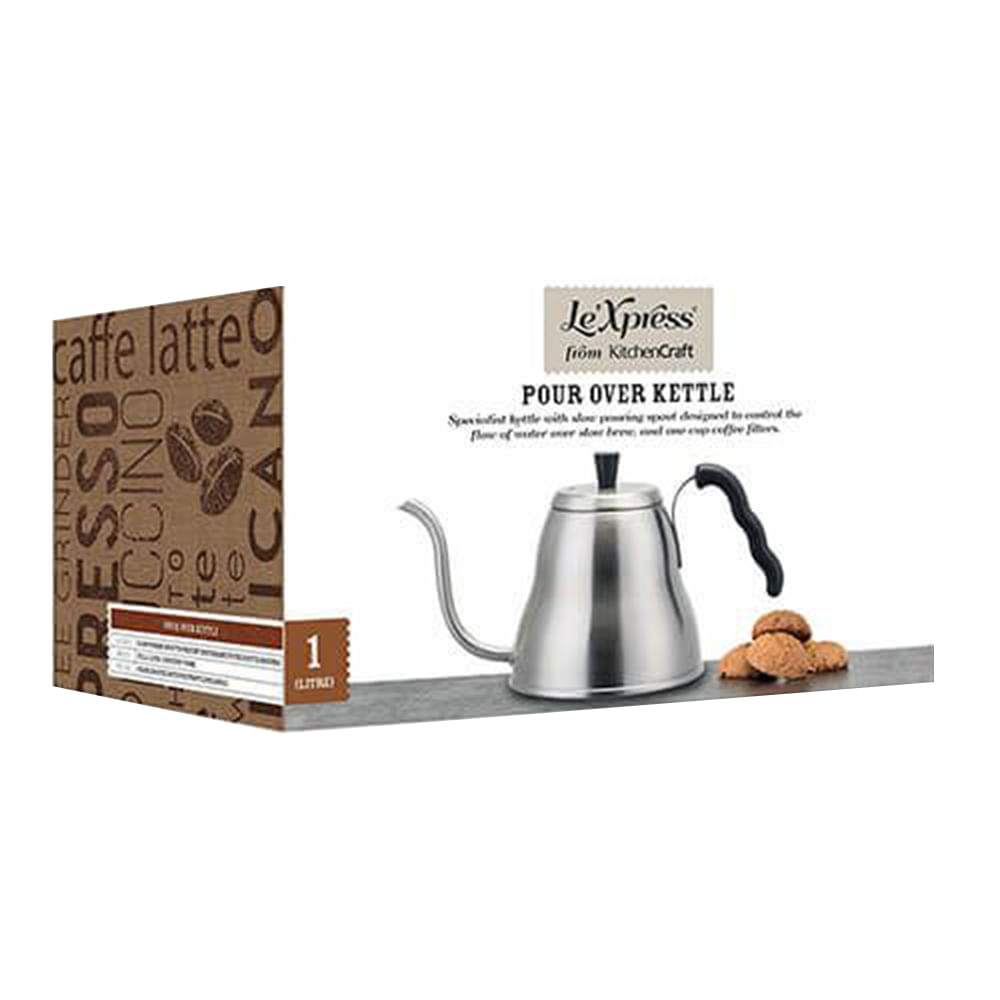 Tetera pour over kettle 700ml plateado - Siman El Salvador