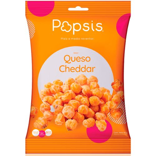 Snack salado Popsis sabor queso cheddar 12x90g