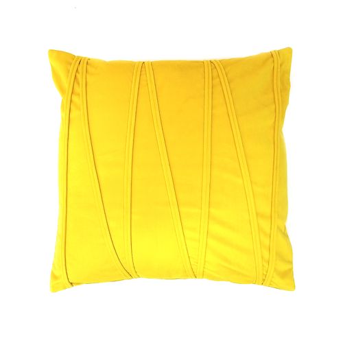 Cojín velvet zigzag amarillo 45x45cm