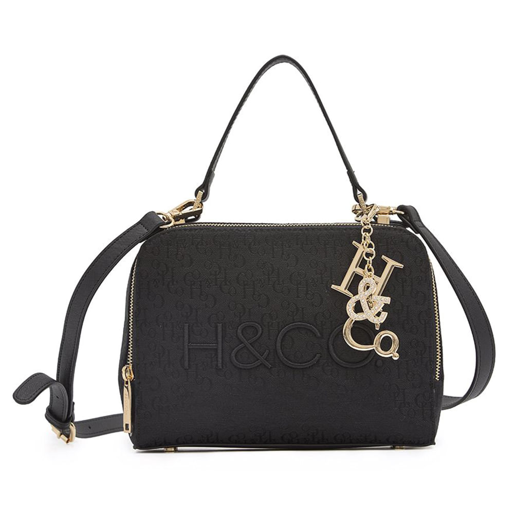 Cartera satchel H\u0026CO color negro para dama