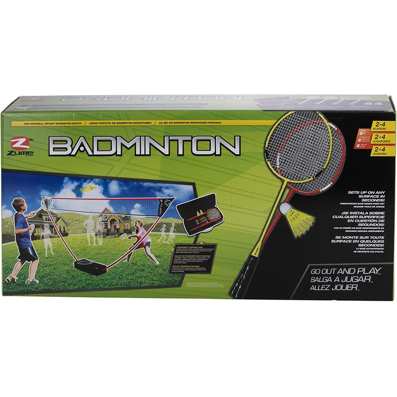 Niño Set Bádminton Outtec Raquetas Volante, Ideal Para Playa
