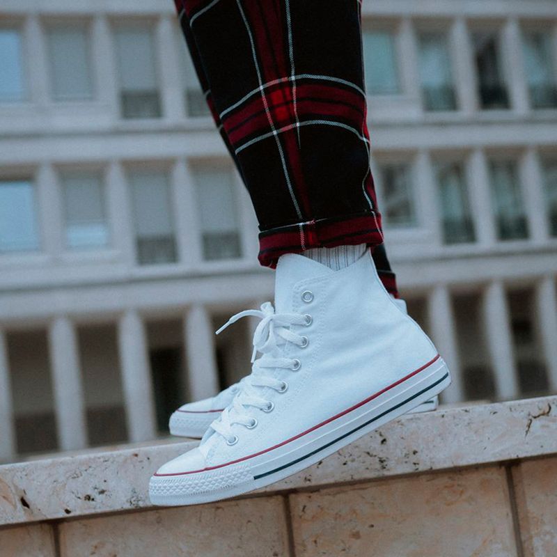 Zapato deportivo casual Converse Chuck Taylor All Star color blanco para mujer