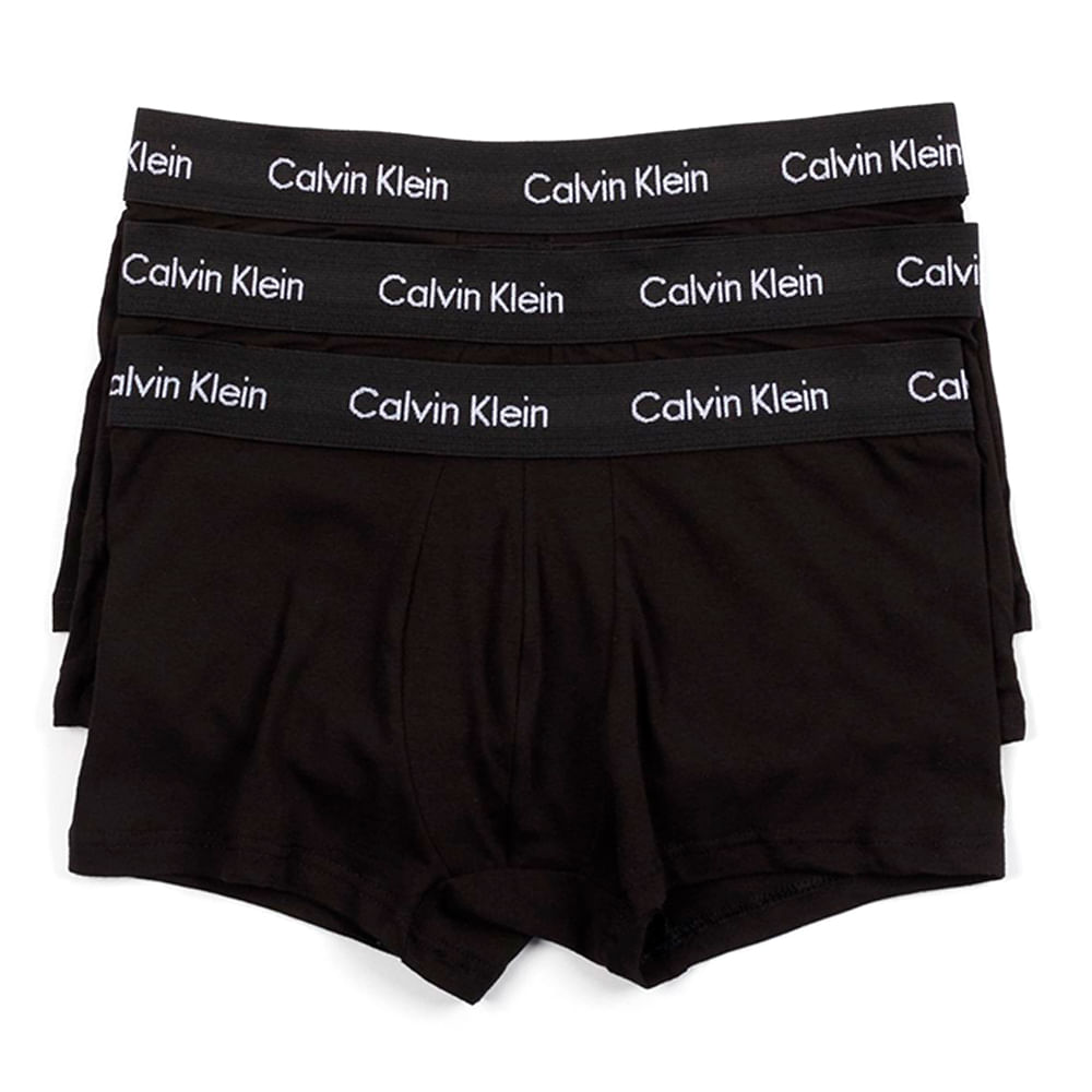 Pack de 3 boxers Calvin Klein trunk negros para hombre