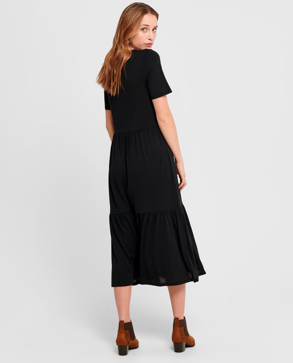 Vestido Jackie Negro Con Manga Vestido Jackie Negro Con Blazer