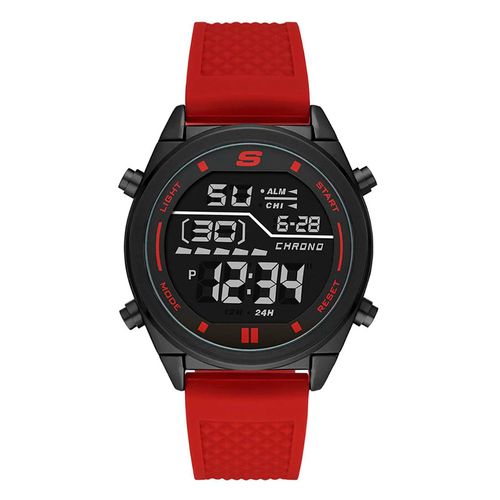 Reloj Skechers digital de plástico rojo para hombre