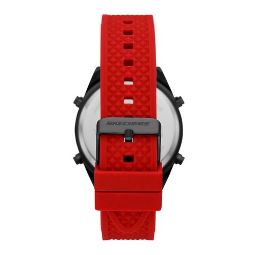Reloj Skechers digital de plástico rojo para caballero