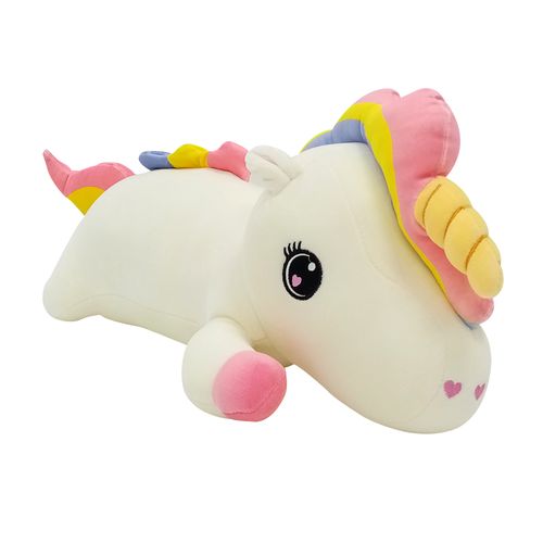 Cojín de unicornio blanco