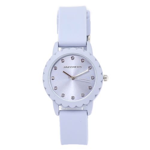 Reloj Skechers análogo silicón gris para mujer