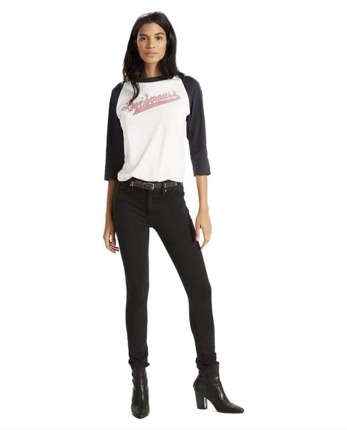 Jeans Levi's 721 skinny negro cintura alta para dama