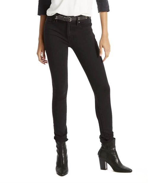 Jeans Levi's 721 skinny negro cintura alta para dama