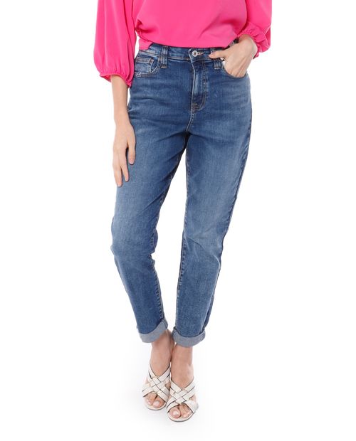 Jeans Celebrity Pink slim azul cintura media para dama
