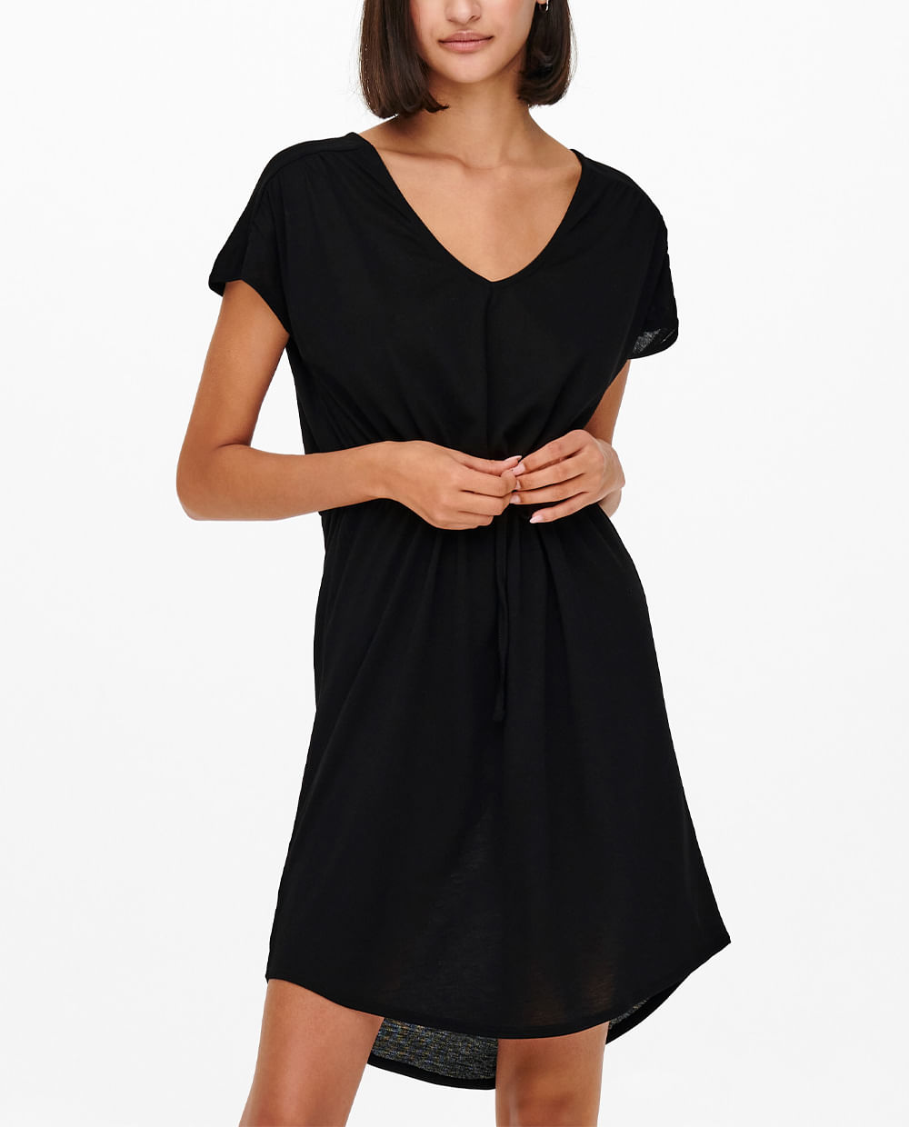 Vestido Jacqueline de Yong casual manga corta negro para d