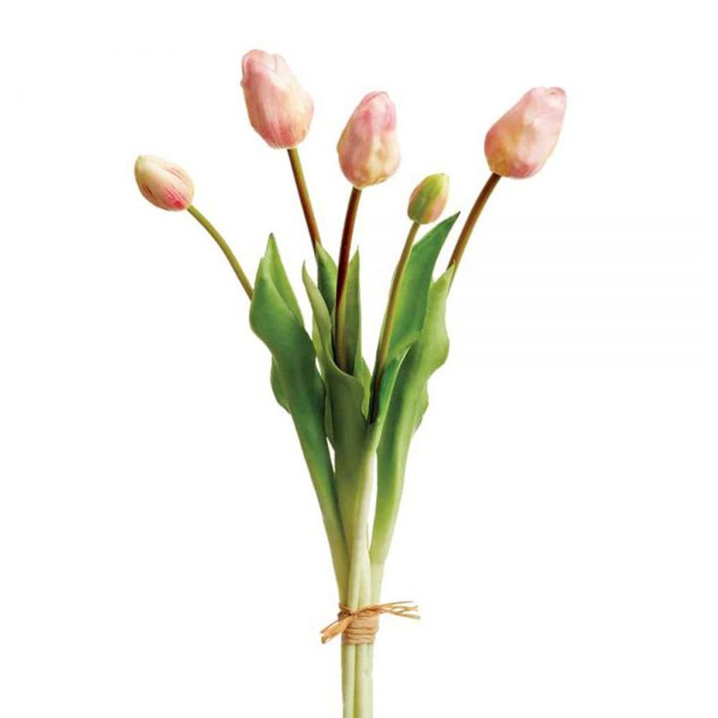 Ramo de 5 tulipanes rosados - Siman El Salvador