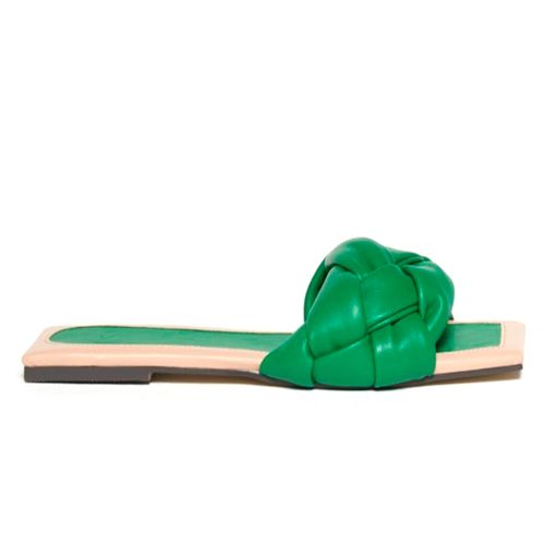 Sandalia casual Sfera verde para mujer